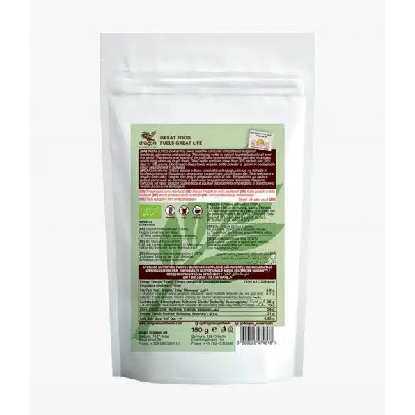 Bột Lá Tầm Ma Hữu Cơ Nettle Power 150g - DRAGONFOODS