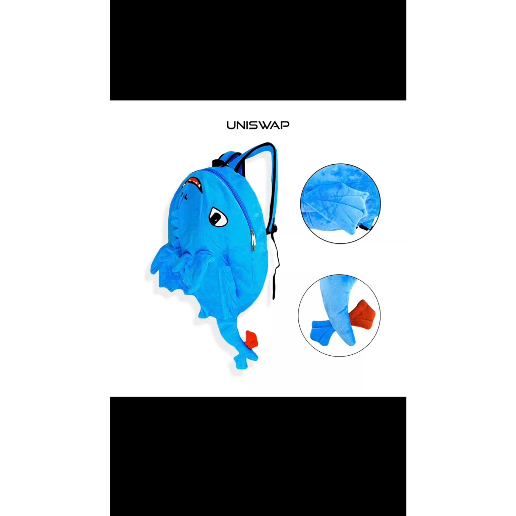 Balo Rồng Sún Răng Siêu Đáng Yêu Balo Vải Nhung 2 Lớp Chống Thấm