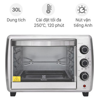 Lò nướng electrolux eot30mxc 30 lít-chính hãng 100% trưng bày đẹp 98-99% bảo hành 12 tháng