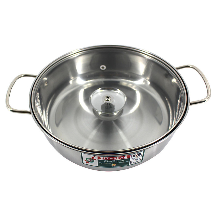 Nồi lẩu 2 ngăn inox Tiến Thành size 26cm