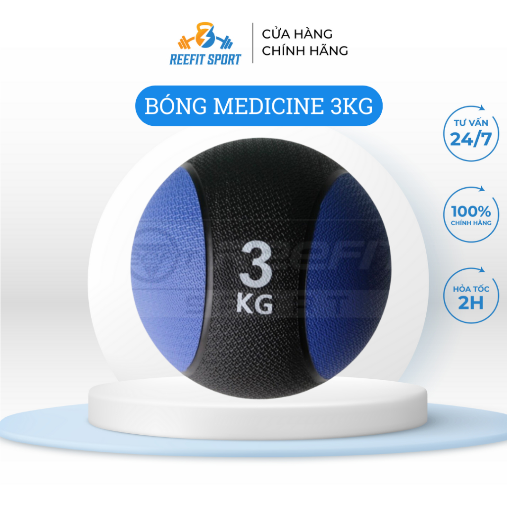 Bóng Tạ Bóng Đập Tập Thể Lực,Tập Gym,Tập Yoga Chất Liệu Cao Su Đặc Hàng Nhập Khẩu Medicineball-54000 3kg