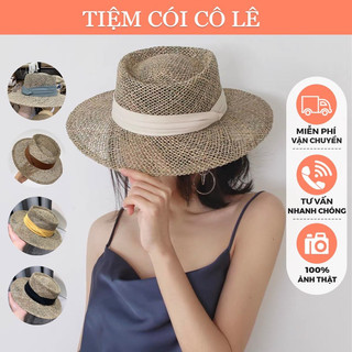 (Loại 1)Nón cói thưa panama cao cấp, mũ cói rộng vành thời trang đi biển - Tiệm Cói Cô Lê