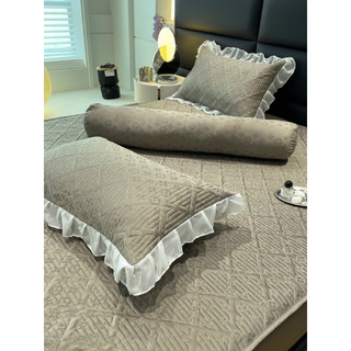 Ga Gối Phi Lụa Chần Bông  H.mes Đẳng Cấp - Chất Liệu Lụa Sateen Cao Cấp Trần 3 Lớp Hiện Đại
