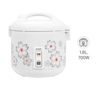 Nồi cơm điện Sharp 1.8 lít KS-N182ETV-Chính Hãng trưng bày -SX Thailan-Dùng cho 4-6 người ăn