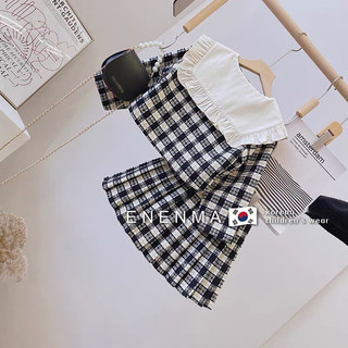 Set Dạ Tweed Cổ Bèo QCCC Bé Gái