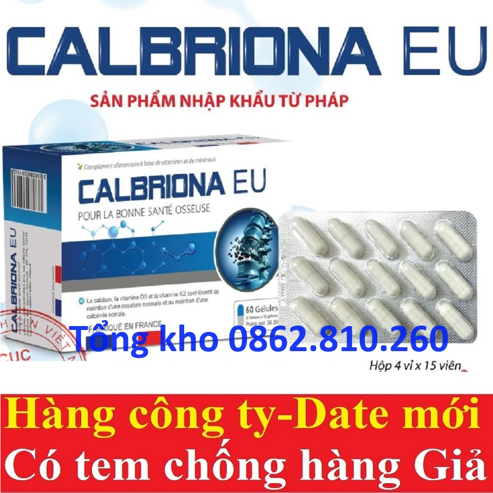 Calbriona EU Canxi Hữu Cơ từ tảo biển Bổ sung canxi,vitamin D3, vitamin K2 tối ưu cho bà bầu và trẻ đang lớn
