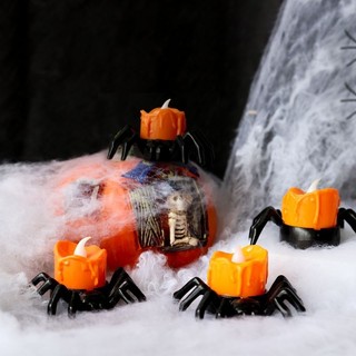Nến đèn led trang trí Halloween hình con nhện