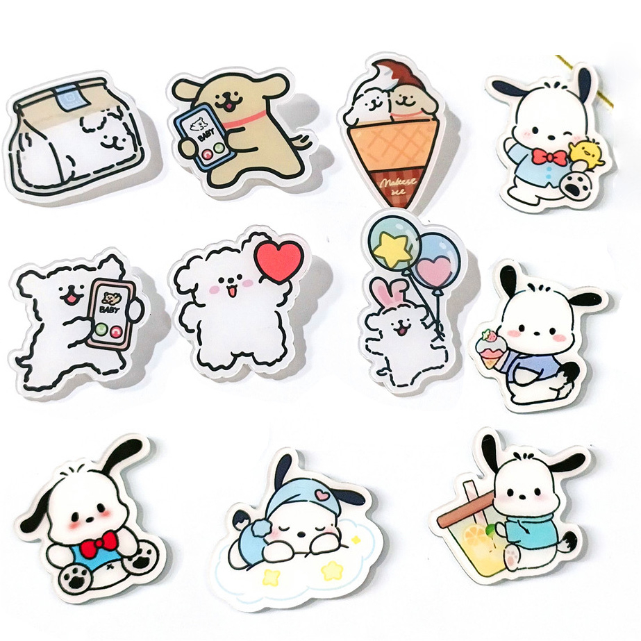 Huy Hiệu Snoopy Ghim Nhựa Cài Áo Chó Trắng Hoạt Hình Anime Manga Cá Tính - Trâm Cài Balo Pin Cài đồ 1k