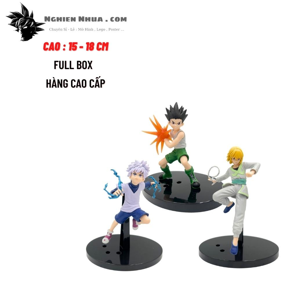 Mô Hình Hunter x Hunter Killua Zoldyck, Freecss, Kurapika  chiến đấu Cao 15 -18cm - nặng 200gr - Figure Hunter x