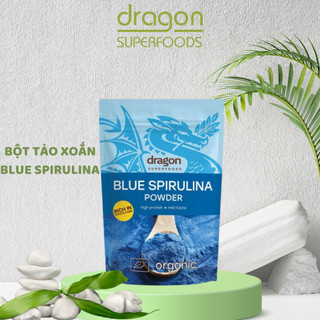 Bột tảo blue spirulina hữ cơ blue spirulina power 75g - dragonfoods