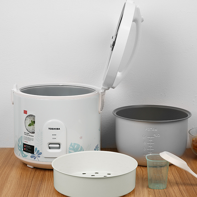Nồi cơm nắp gài Toshiba 1.8 lít RC-18JH2PV- Chính Hãng 100%-Thương hiệu Toshiba-Nhật Bản.Công suất 650W