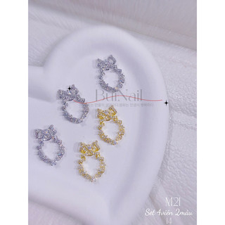 CHARM CAO CẤP VÒNG ĐÁ M21 SET 4 VIÊN 2 MÀU