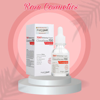 Serum dưỡng trắng da mờ thâm nám 7day glutathione angel's liquid glutathione - rose cosmetics shop