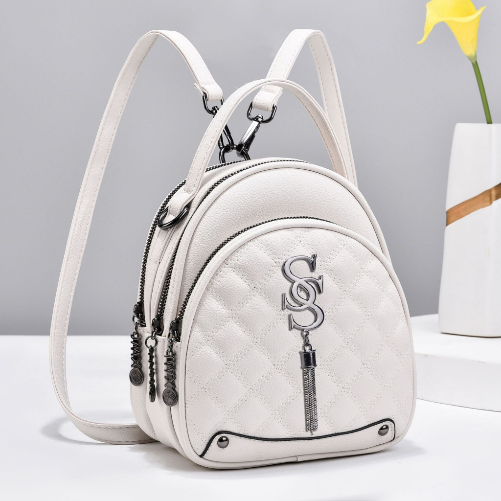 Balo nữ mini thời trang BaloHome da mềm 3in1 nhiều ngăn tiện dụng, balo đi làm, đi chơi sang trọng