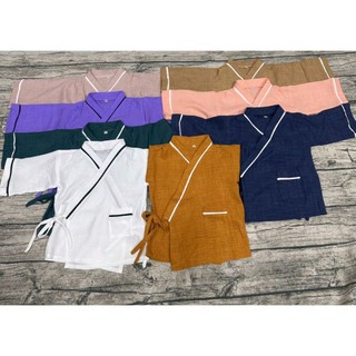 Set bộ bé trai bé gái đũi nhật đồ lam đi chùa đi chơi