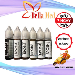 Mực Brovi chuyên HairStrokes Tạo Sợi Bằng Máy, Phun Rải Hạt Chân Mày siêu nét -chai 15ml