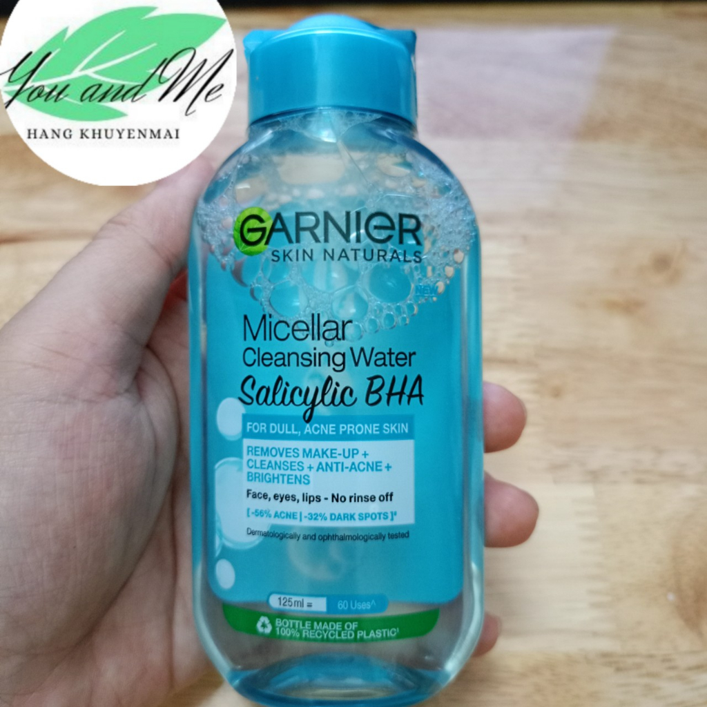 Nước tẩy trang Garnier Cho Da Dầu Mụn Salicylic BHA Micellar