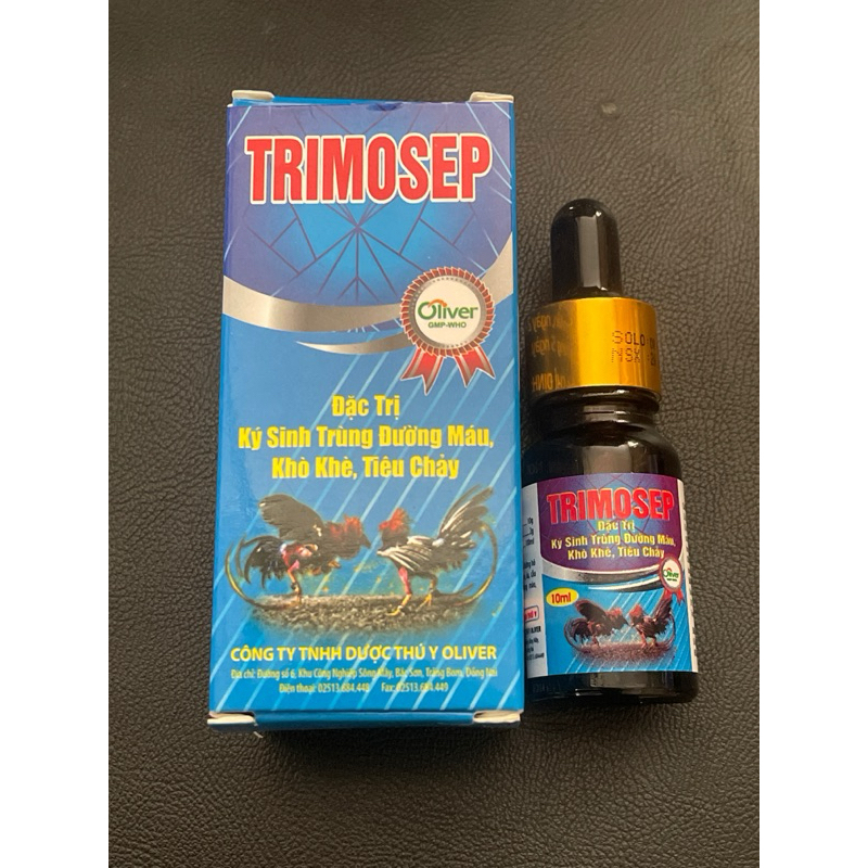 Trimosep 10ml ký sinh trùg máu chăm sóc vật nuôi gà đá