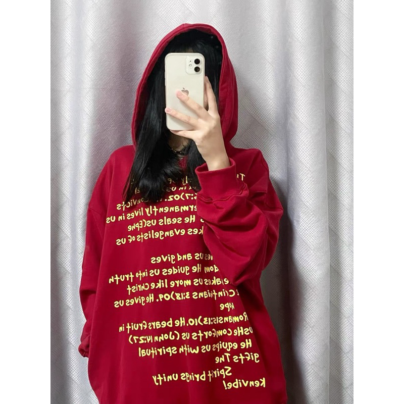 Hàng Cao Cấp - Áo Hoodie Dáng Rộng Unisex phong cách HipHop, Áo Hoodie In Hoạ Tiết Chữ dành cho Nam Nữ