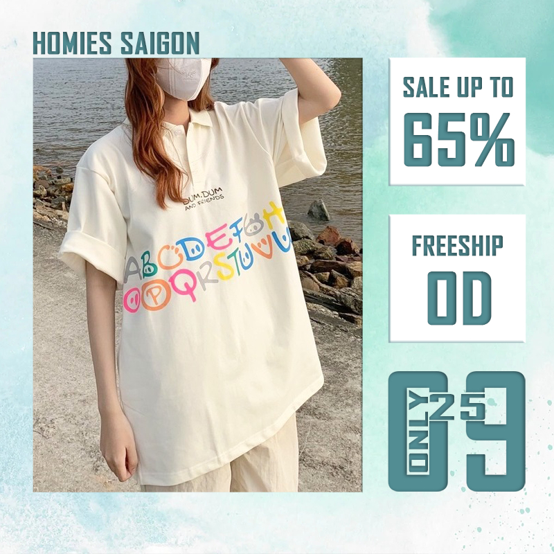 Áo polo thun cá sấu unisex nam nữ ABC - Homies Saigon