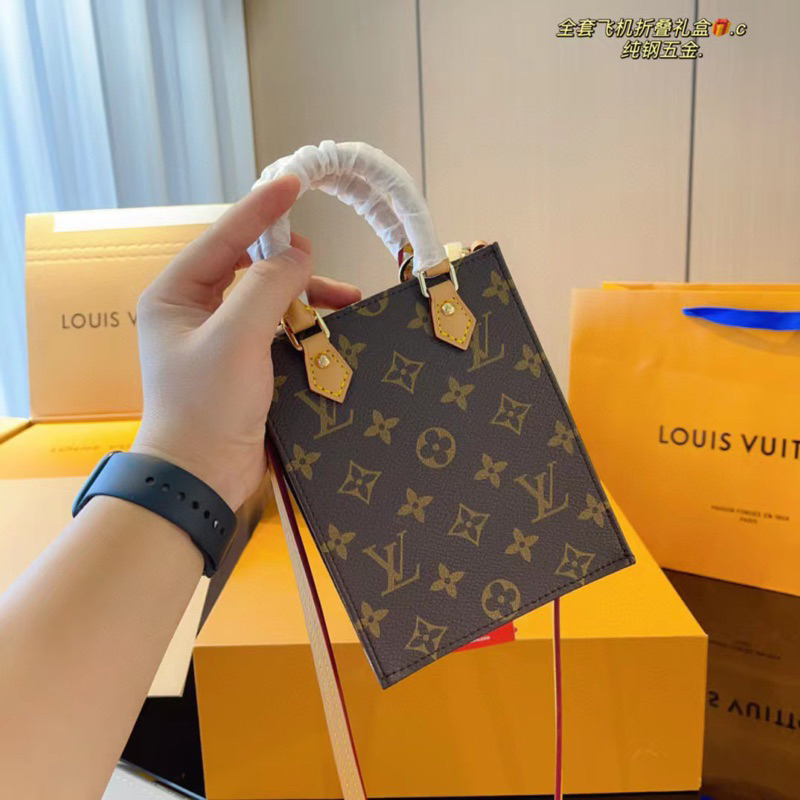 ⚜️ L.V_PETI_SAC_PLAT SP, Túi lv tote mini, Túi lv petitie hàng full 2 box nguyên seal