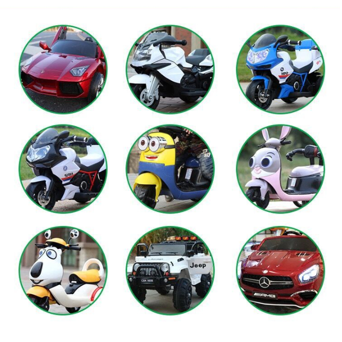 Sạc xe điện trẻ em, sạc xe ô tô điện trẻ em 12v 1000mah có đèn báo tự ngắt khi đầy