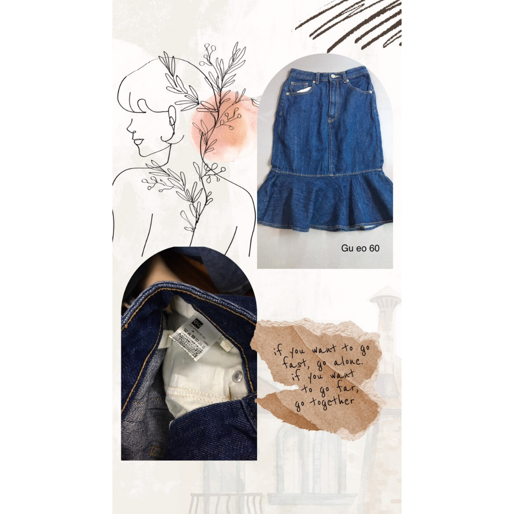 Chân váy bò siêu phẩm