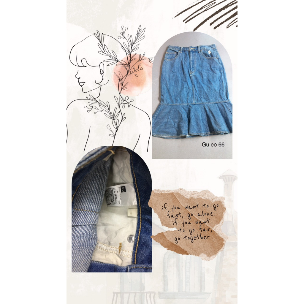 Chân váy bò siêu phẩm