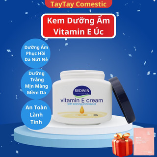 Kem Dưỡng Ẩm Vitamin e Úc , kem dưỡng ẩm vitamin e cream Redwin dưỡng trắng mịn da 300g