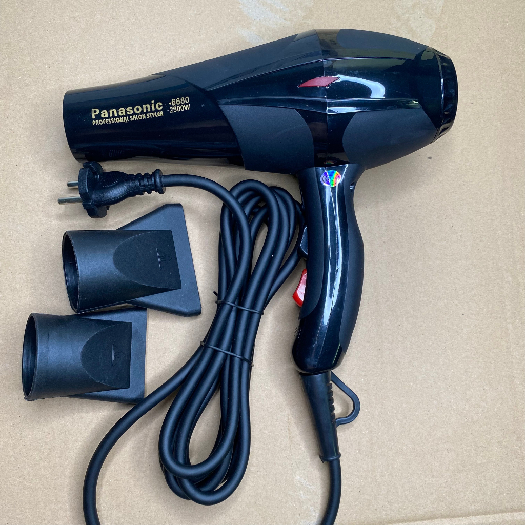 Máy Sấy Tóc Tạo Kiểu Công Suất Lớn Panasonic 6680, Máy Sấy Mini Đa Năng 2 Chế Độ