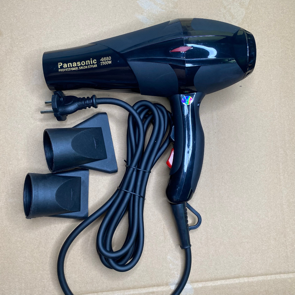 Máy Sấy Tóc Tạo Kiểu Công Suất Lớn Panasonic 6680, Máy Sấy Mini Đa Năng 2 Chế Độ