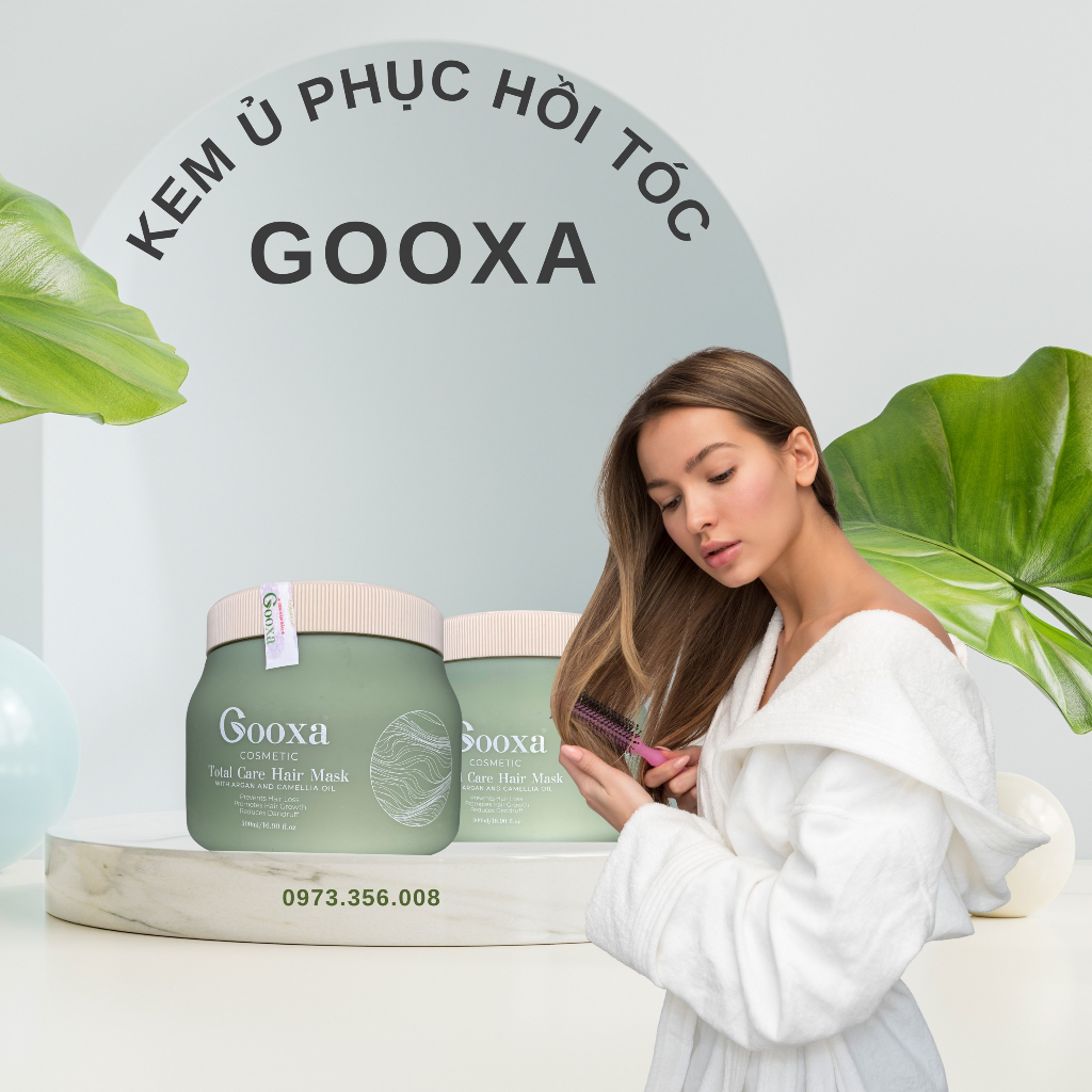 Kem Ủ Tóc Phục Hồi Bổ Sung Vitamin Gooxa, Dầu Hấp Tóc Collagen Hàn Quốc Cao Cấp