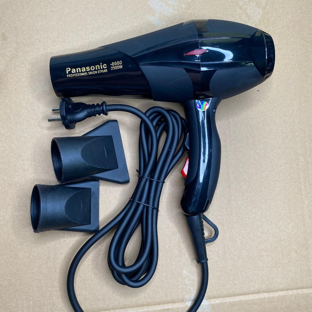 Máy Sấy Tóc Tạo Kiểu Công Suất Lớn Panasonic 6680, Máy Sấy Mini Đa Năng 2 Chế Độ