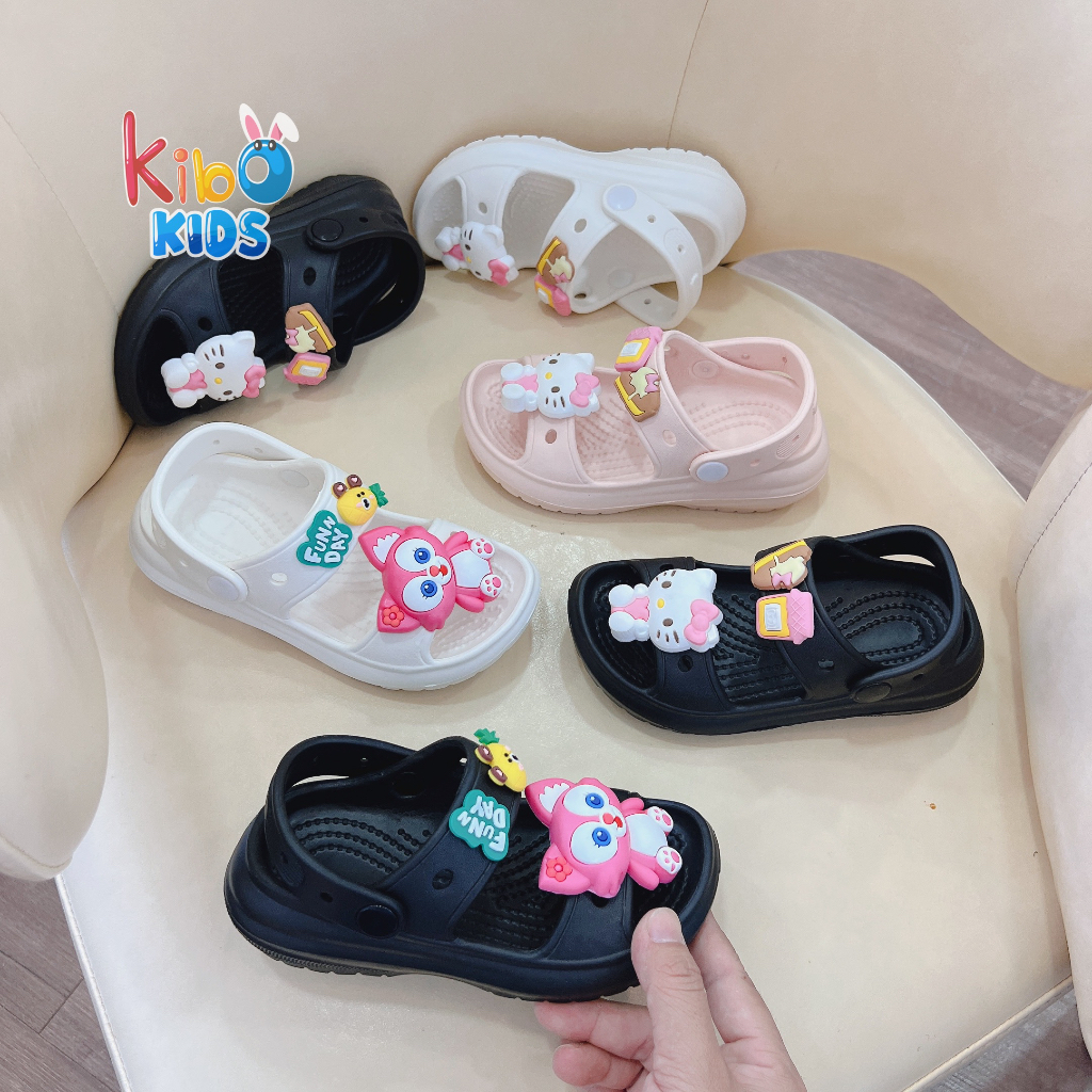 Sandal đi mưa cho bé - Dép quai ngang siêu nhẹ êm chân cho bé SA23123