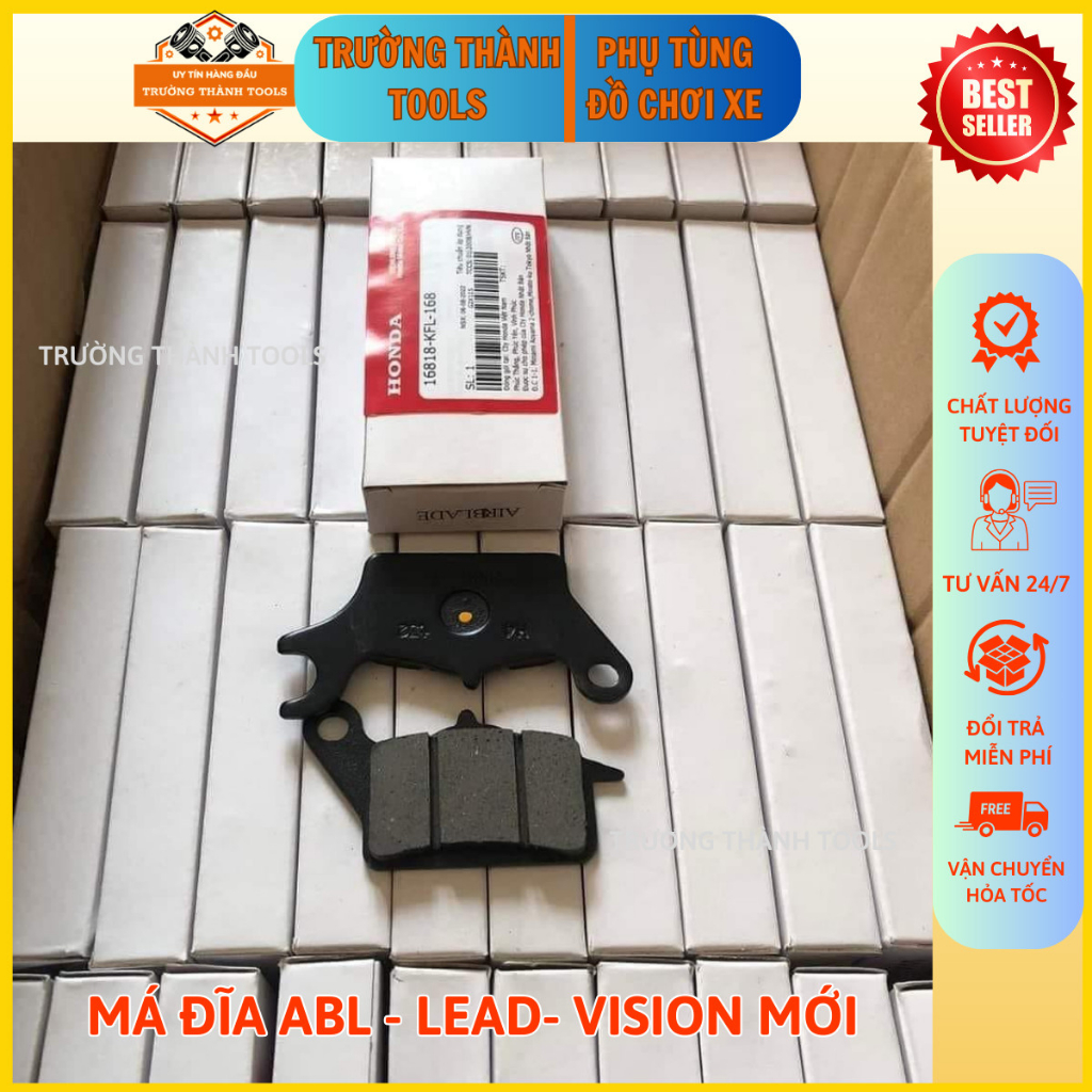 Má đĩa abl, Má phanh đĩa Nissin cho xe máy Honda ABL/Vision/Lead cao cấp - TRƯỜNG THÀNH TOOLS