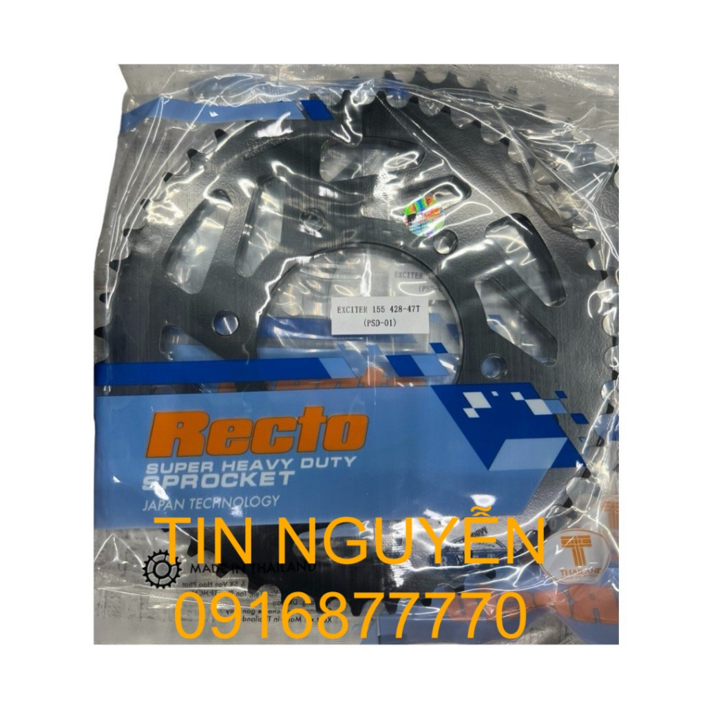 Dĩa Recto cho Exciter 155 size 46-47 hàng chính hãng