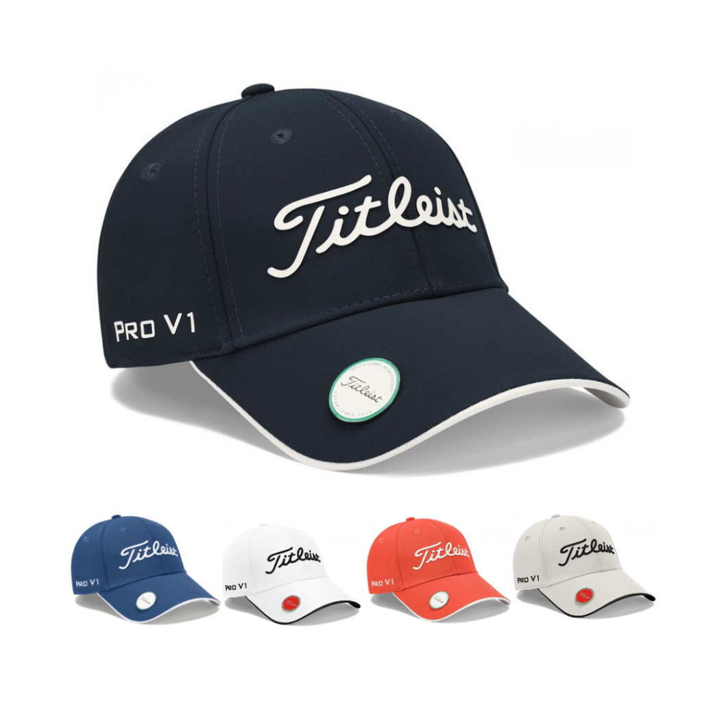 Mũ Golf Lưỡi Trai 5 Màu In Chữ Kết Hợp Huy Hiệu - Hat