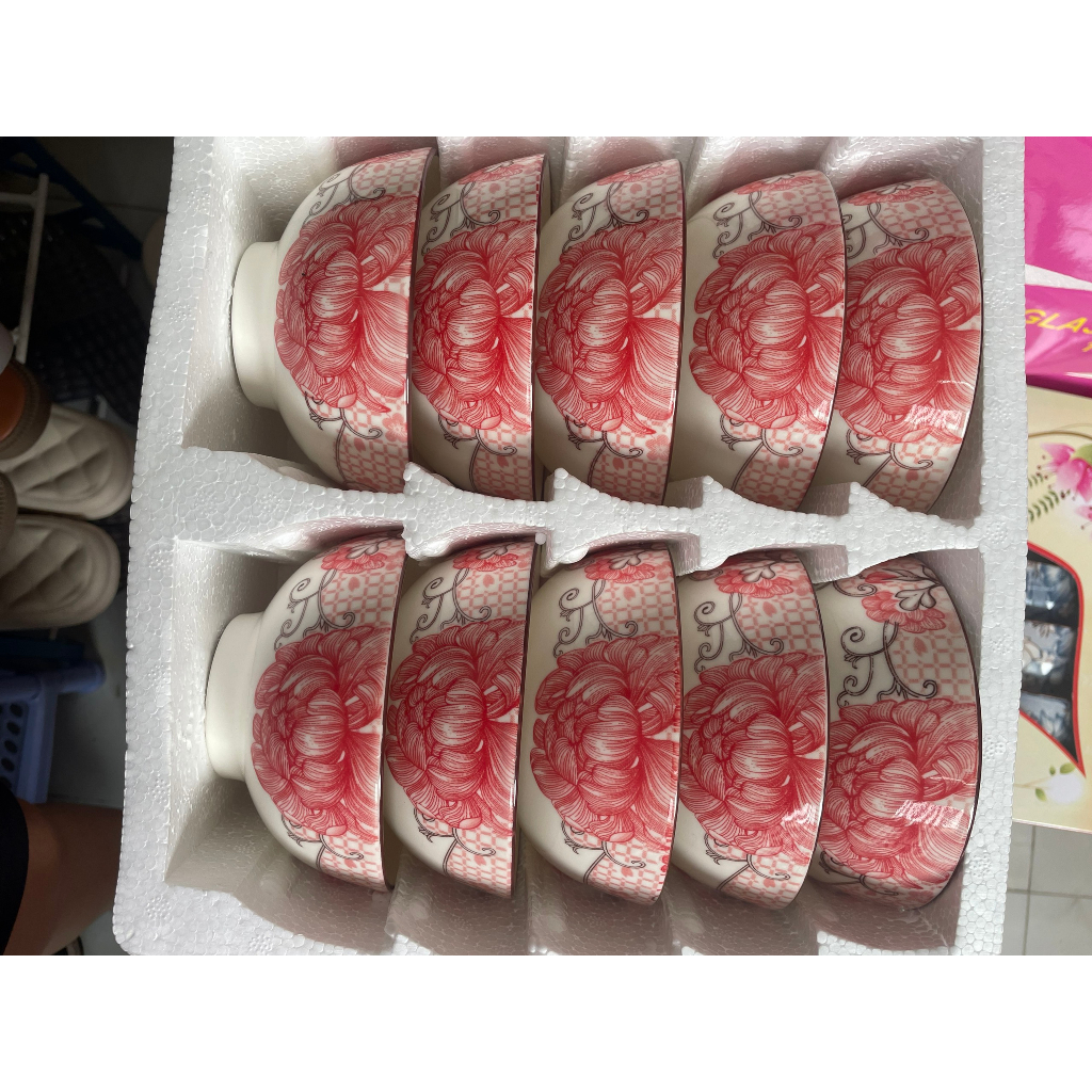 BỘ 10 CHÉN SỨ HOA VĂN CAO CẤP
