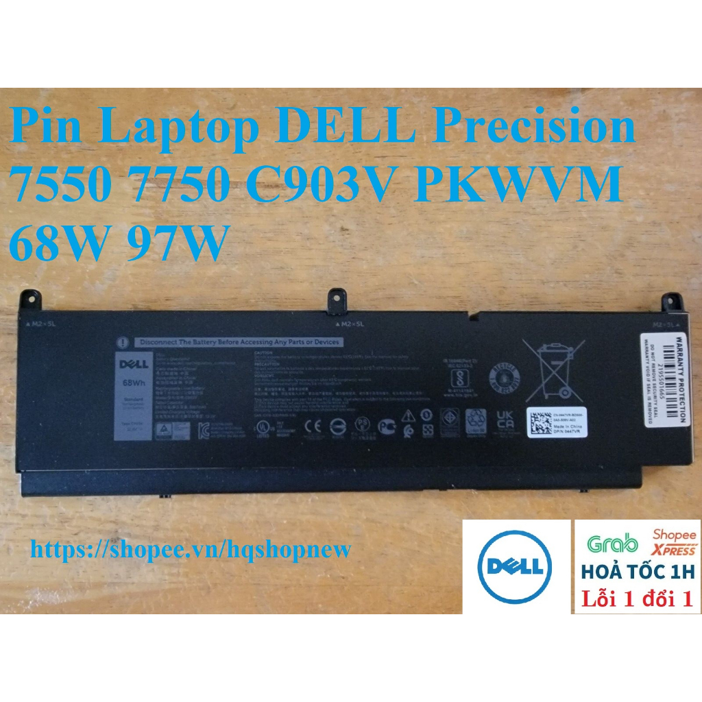 ⚡️ Pin Laptop DELL Precision 7550 7750 C903V PKWVM 68W 95W