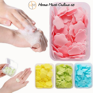Xà phòng giấy rửa tay hình hoa tiện lợi