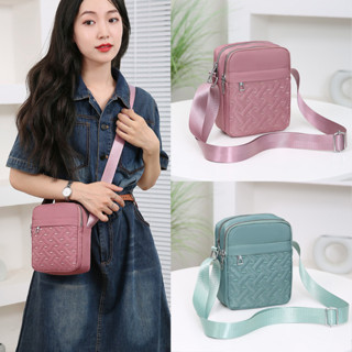 Túi giỏ xách đeo chéo đeo vai nữ thời trang size 15x18cm chất liệu vải dù chống thấm chống xước với nhiều màu sắc TX072