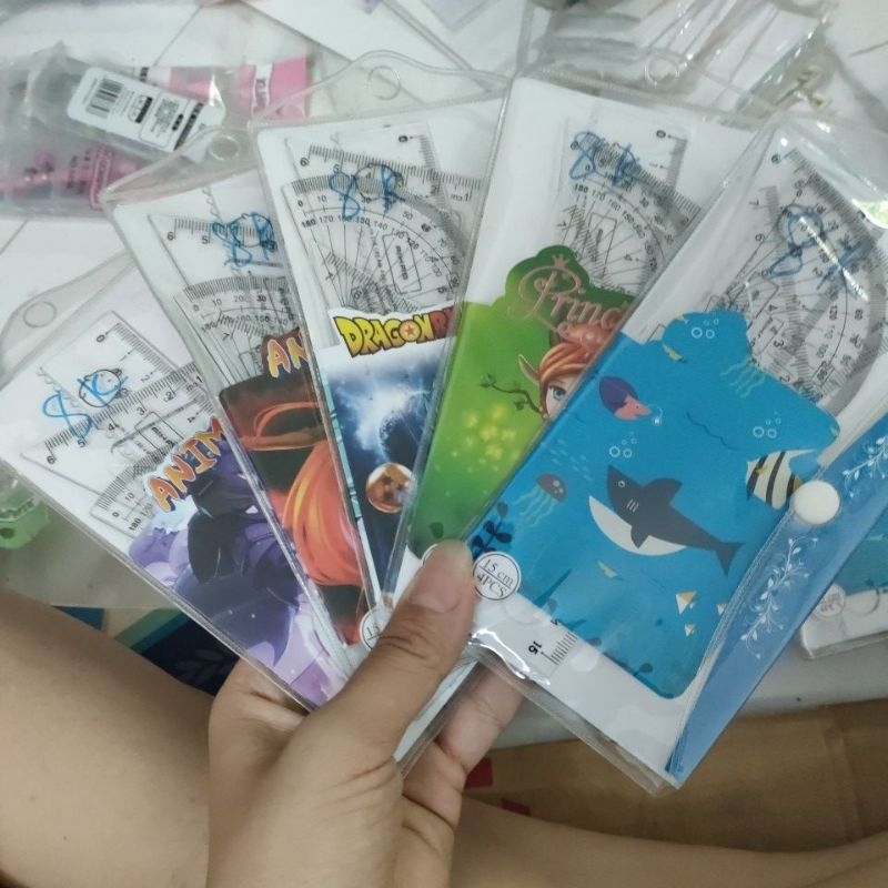 bộ thước kẻ eke 15cm