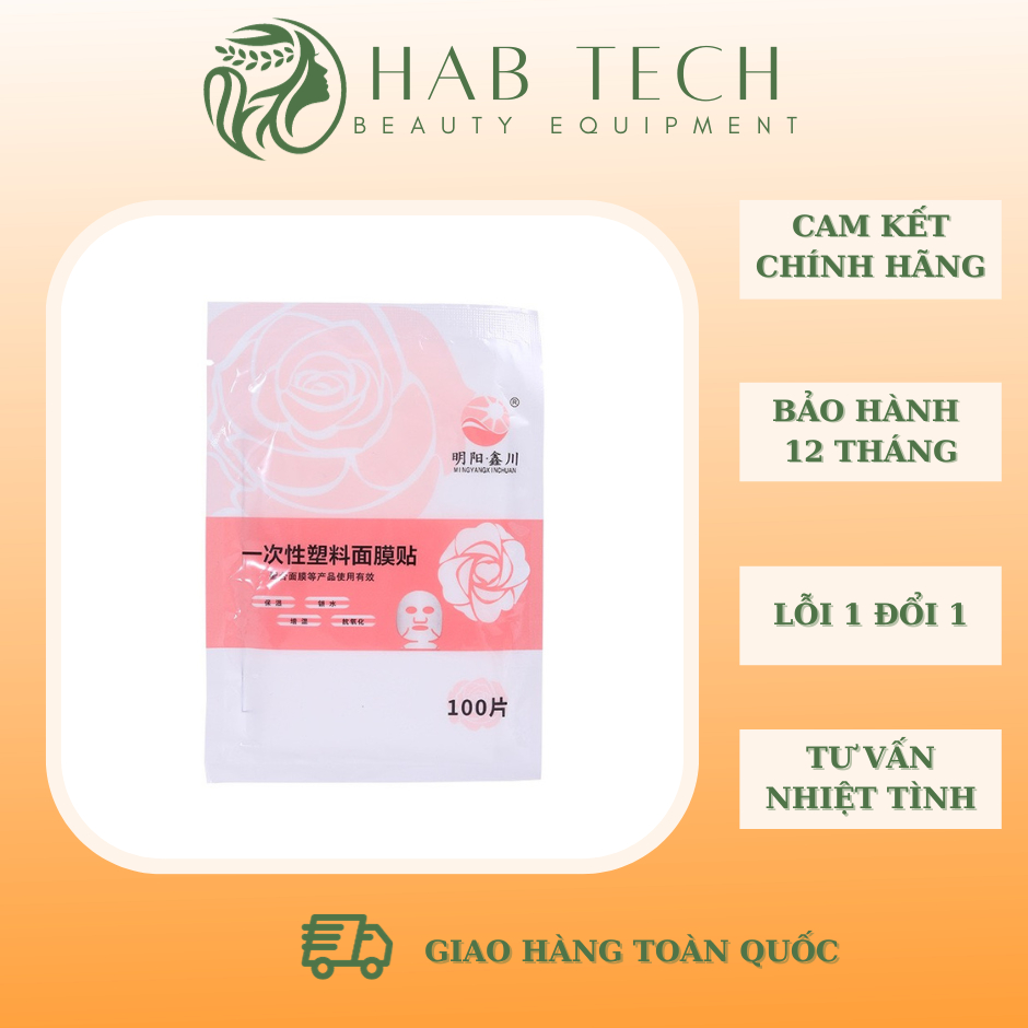 Mặt Nạ Nilong Ủ Te , Màng Ủ Dưỡng Ẩm Gói 100 Nạ Siêu Tiện