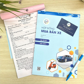 Hợp đồng mua bán xe khổ a4 - 2 liên