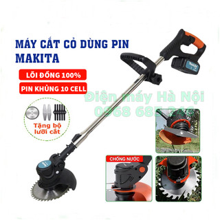 Máy cắt cỏ pin cầm tay máy cắt cỏ mini dùng pin makita 118v pin khủng 10 cell bảo hành 12th