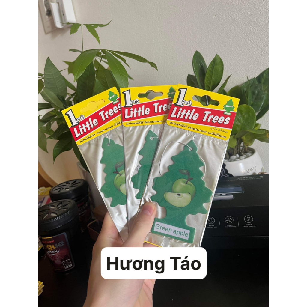 Lá thơm Little Trees treo xe ô tô - lá thông thơm mùi tủ quần áo và phòng ngủ.ô tô