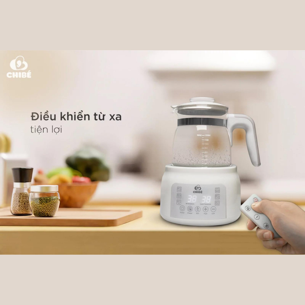 ẤM ĐUN NƯỚC PHA SỮA THÔNG MINH CHIBÉ MB002