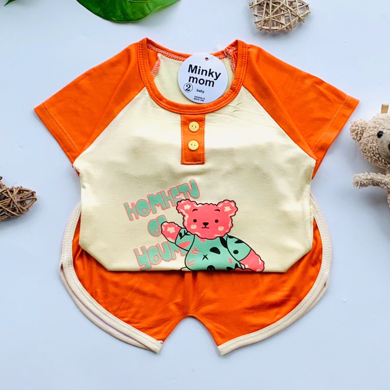 Bộ thun lạnh tay ngắn cho bé trai và bé gái