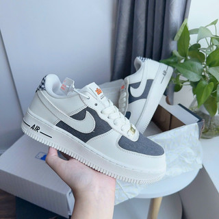 Giày sneaker A.F.1 trắng gót đen kẻ ( giá chưa kèm box bảo vệ )