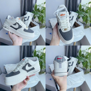 Giày sneaker A.F.1 trắng gót đen kẻ ( giá chưa kèm box bảo vệ )